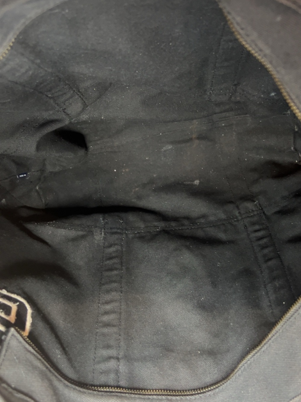 Ralph Lauren Black Big Pony Canvas Tote Bag Vintage #3 Y2K - Picture 4 of 16